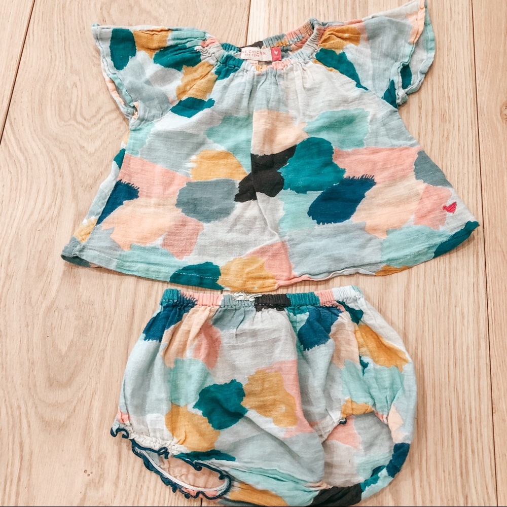 6-12 months Dress & Bloomer set